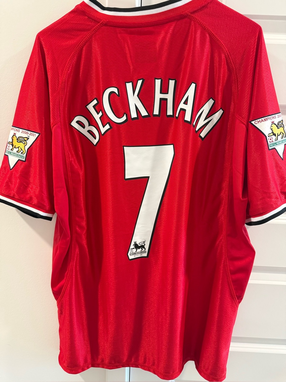 NWT 2001-2002 Umbro Man Utd Beckham Home Retro Soccer Jersey XXL